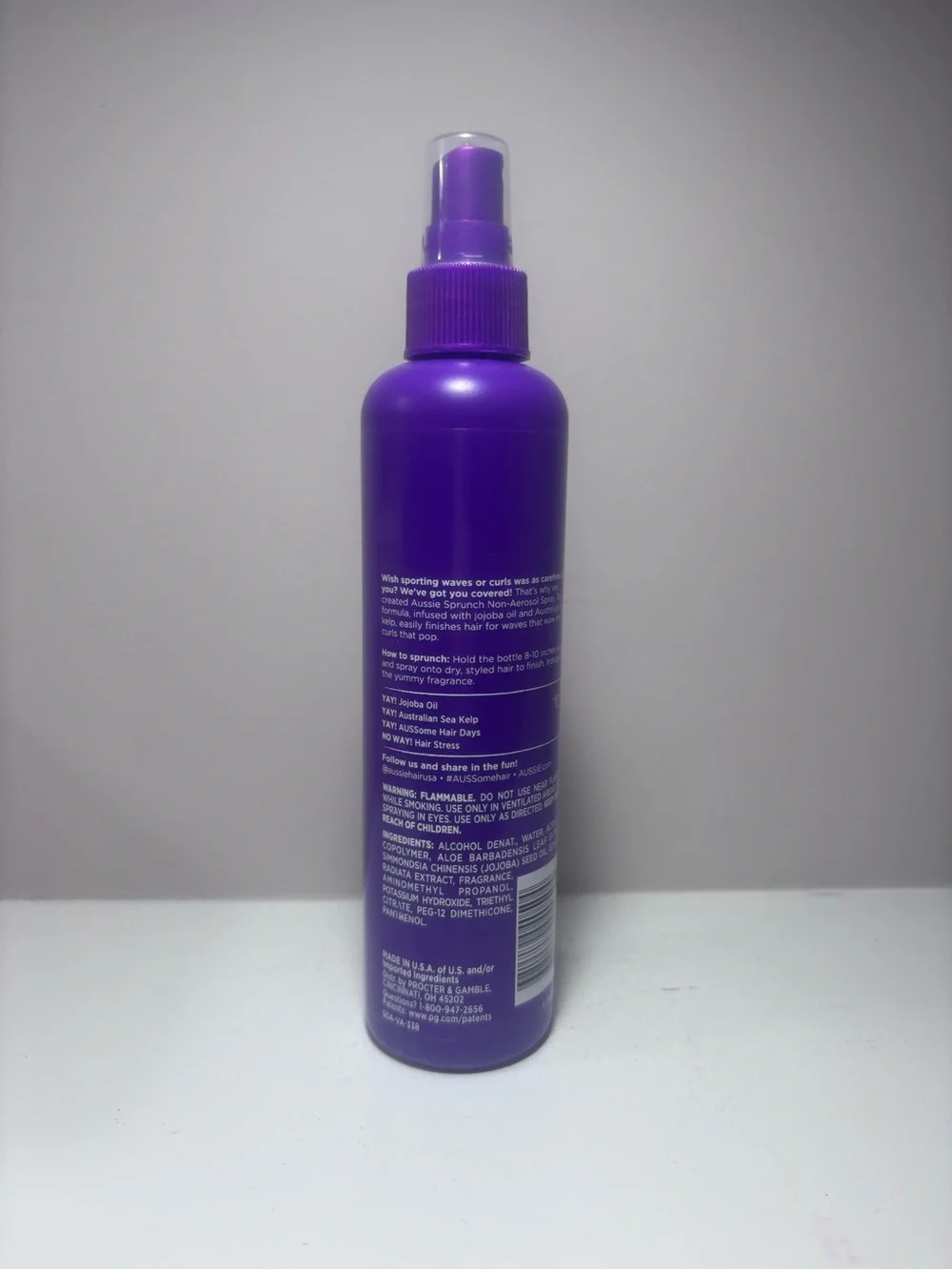 Aussie Sprunch Hair Spray - Strong Hold Jojoba Old Formula New 8.5 Fl Oz